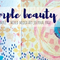 Simple Beauty - Mixed Media Art Journal Page